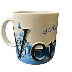 ☕️ Starbucks 2003 Venezia Venice Italy Collector Series Barista Mug Embossed